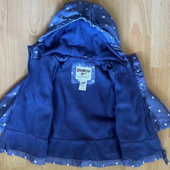 OshKosh B'gosh Blue Polka Dot Raincoat - Picture 4 of 4